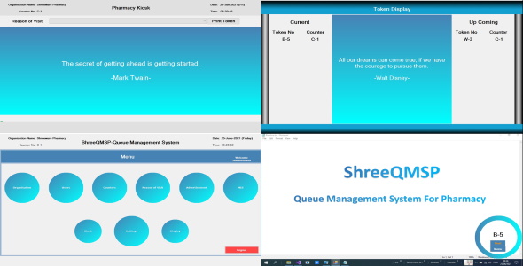 ShreeQMSP – Queue Management System for Pharmacy Stores in VB.Net and MySQL