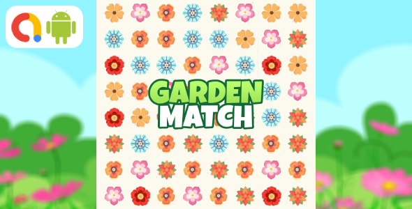 Garden Match Android Studio Game with AdMob + Ready to Publish