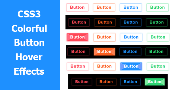 CSS3 Colorful Button Hover Effects