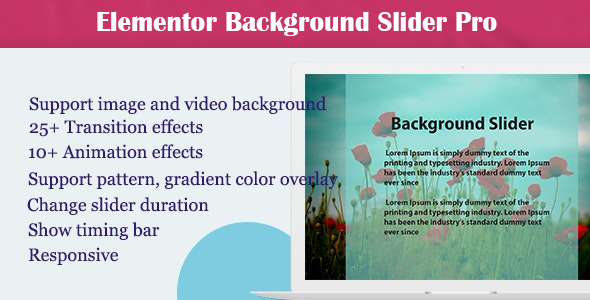 Elementor – Background Slider Pro