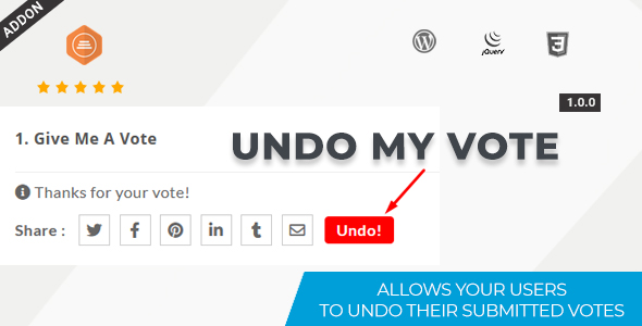 Undo My Vote Addon For BWL Pro Voting Manager