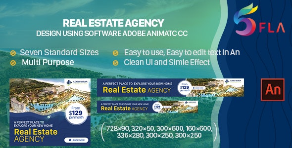 Real Estate Agency Html5 Banner Ad – Animate CC