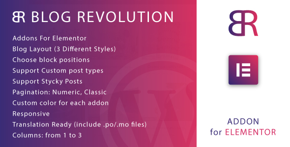 Blog Revolution for Elementor WordPress Plugin