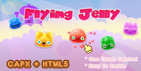 Flying Jelly – Construct 2 Html5 Game