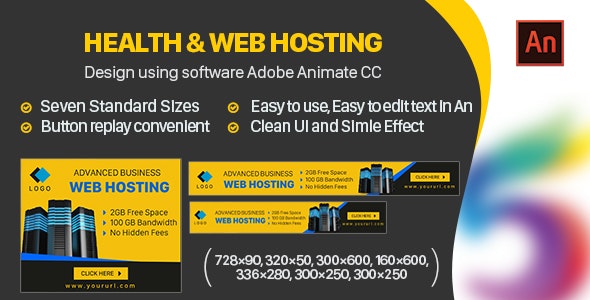 Hosting Website Banners HTML5 – Animate CC