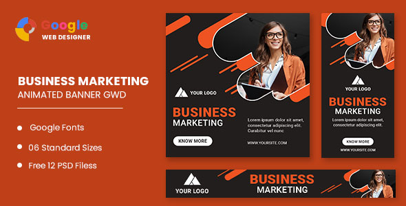 Business Marketing Animated Banner Google Web Designer