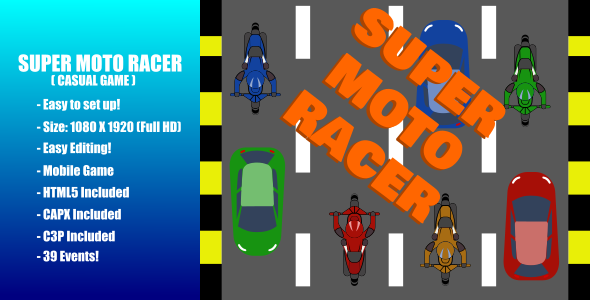 Super Moto Racer | Construct 3 | C3P