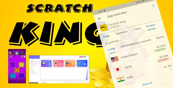 Scratch King – Complete Unity Game (Android, iOS) with Admin Panel