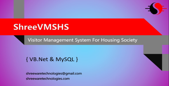 ShreeVMSHS – Visitor Management System for Housing Society in VB.Net and MySQL