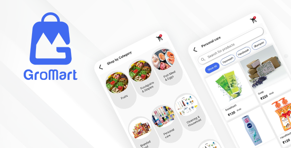 GroMart | Grocery & Vegetables Flutter App Template | UI Kit | Flutter 2.0