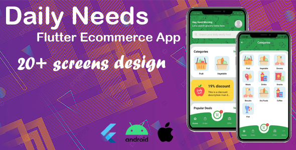 Daily Needs – Flutter eCommerce App template