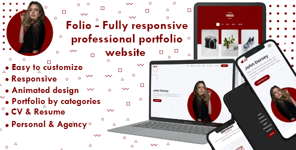 Folio – Professional portfolio responsive website