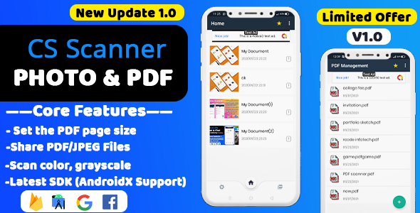 CS Scanner – Document Scanner And PNG to PDF Scanner App Camscanner Cone