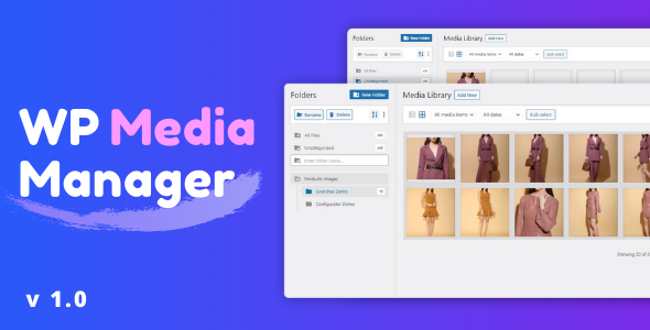 WordPress Media Library Folders – WP Manager