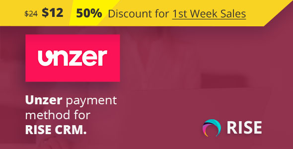 Unzer payment method for RISE CRM