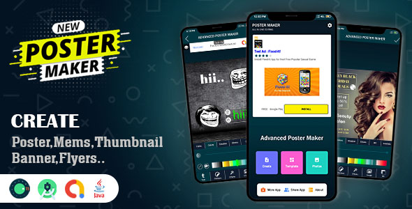 Advanced Poster & Memes Maker App Source Code