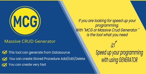 MCG – Massive CRUD Generator for MySQL Stored Procedure