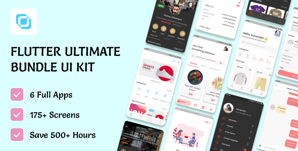 Flutima | Flutter UI Ultimate Bundle Kit