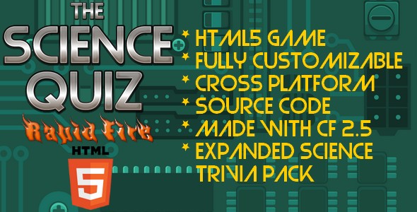 The Science Quiz – HTML5 Game