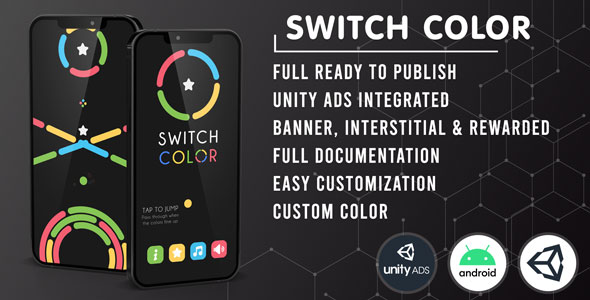 Switch Color | Fresh Design (Unity Ads + Unity Game Template)