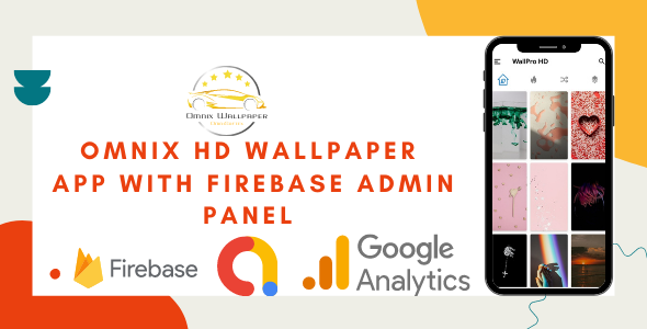 Omnix Wallpaper app with Firebase Admin Panel