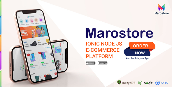 ionic node js e-commerce platform full application – android – ios – dashboard – backend