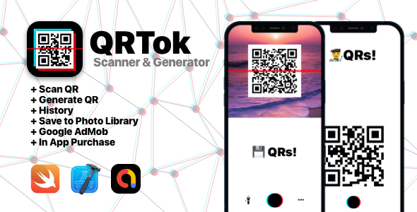 QRTok Generator & Reader  – iOS Full Application