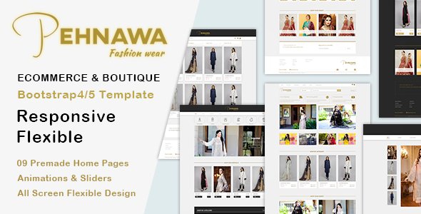 Boutique & Ecommerce Bootstrap4/5 Template