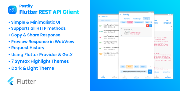 Postify – Flutter REST API Client