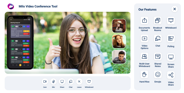 Milo – Video Conference (Web + iOS + Andriod)