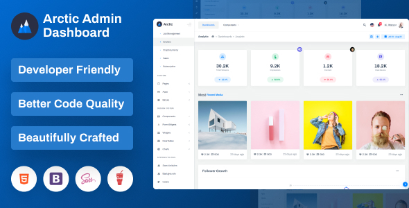 Arctic – Bootstrap Admin Dashboard Template