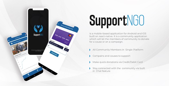 React Native Community Donation App – SupportNGo