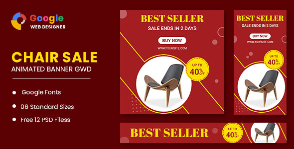 Chair Google Adwords HTML5 Banner Ads GWD