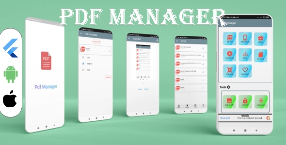 Flutter PDF Manager & Editor with Admob ads