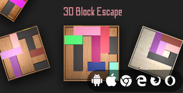 3D Block Escape – Cross Platform Puzzle Game