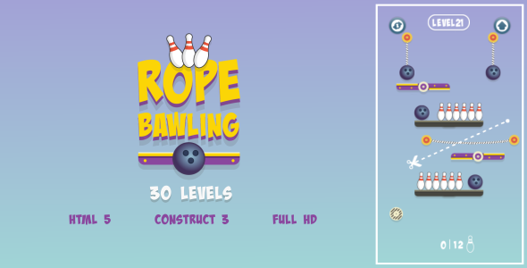 Rope Bawling – HTML5 Game (Construct3)