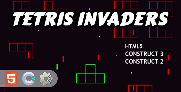 Tetris Invaders HTML5 Construct 2/3 Game