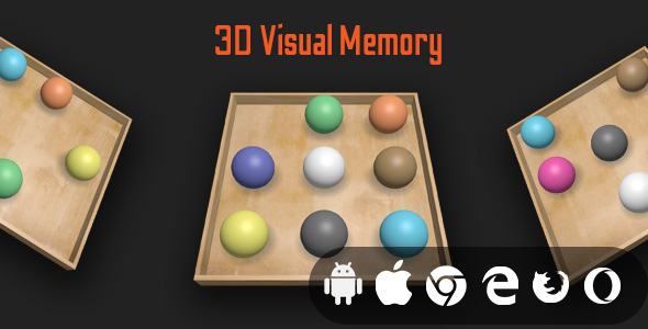 3D Visual Memory – Cross Platform Educational Game