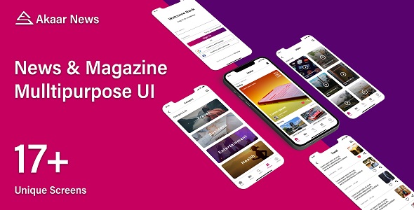 Akaar News – Multipurpose News and Magazine Flutter UI Kit