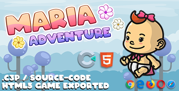 Maria Adventure HTML5 Game – With Construct 3 File (.c3p)