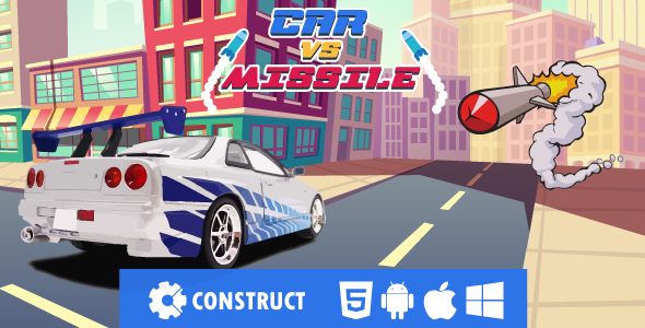 Car vs Missile – HMTL5 Mobile Game