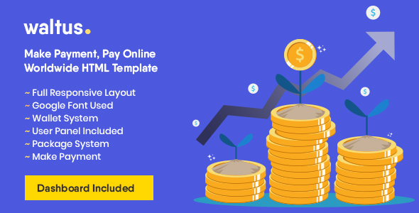 Waltus – Send Money, Receive Online Payment Template