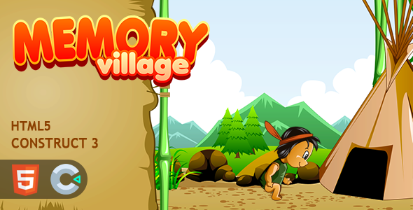 Memory Village HTML5 Construct 3 Game