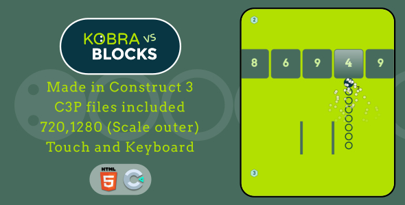 Kobra vs Blocks – HTML5 Casual game