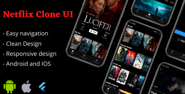 Netflix Clone App Flutter UI