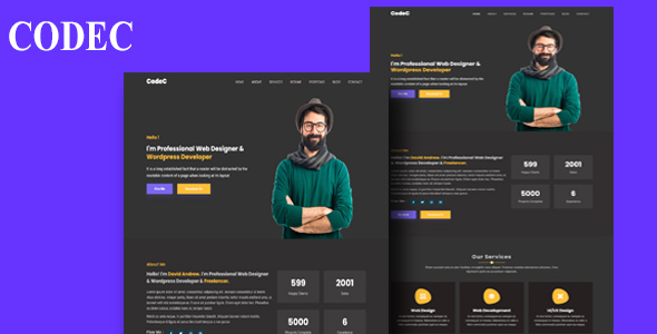 CodeC – Personal Portfolio Bootstrap5 Template