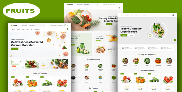 Fruits – Grocery Store and Food eCommerce HTML5 Template