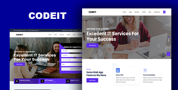 CODEIT – Technology & IT Solutions HTML5 Template