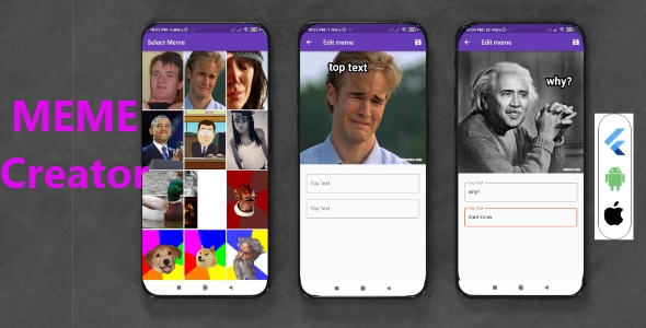 Mematic – The Meme Maker Flutter with Google Ads