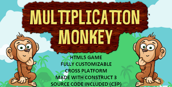 Multiplication Monkey – HTML5 Game